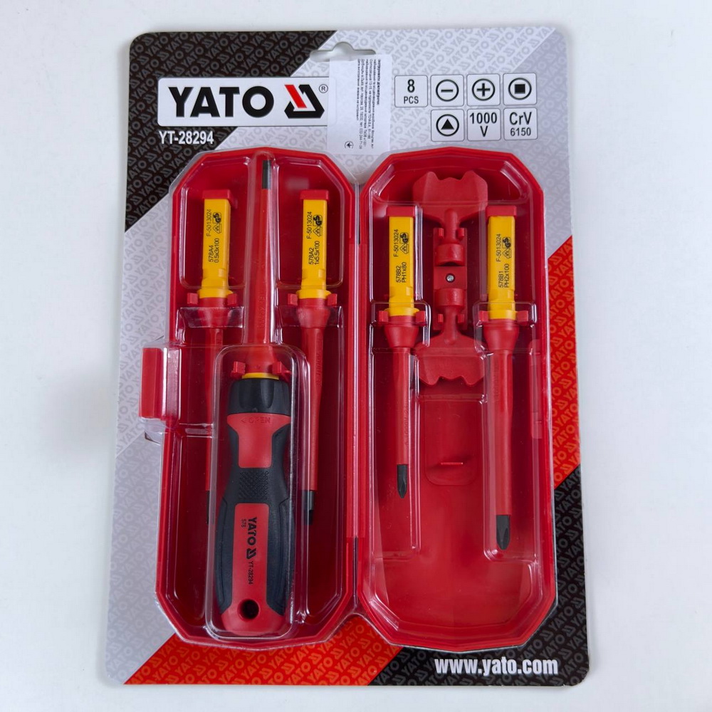 Набір викруток діелектр. 1000 V YATO ( YT-28294 )
